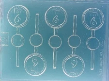 I'M 6 LOLLIPOP CHOCOLATE CANDY MOLD MOLDS DIY BIRTHDAY PARTY FAVORS EC