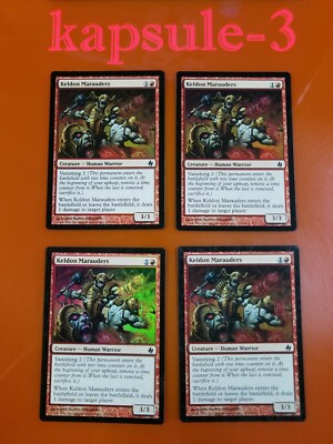 4x Keldon Marauders | FOIL | PDS Fire and Lightning | MTG Magic Cards