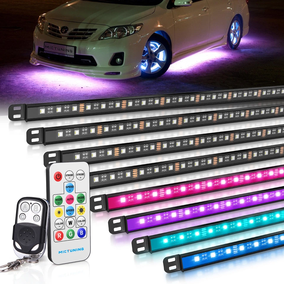 Светодиодные полоски RGBW RGB, под автомобильную трубку система подсвечивания днища комплект неоновых ламп - Изображение 4 из 4