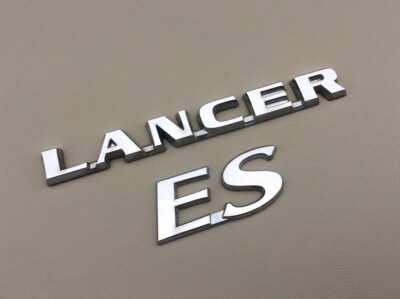 2004-2007 Mitsubishi Lancer ES Emblem Trunk Nameplate Badge Chrome OEM