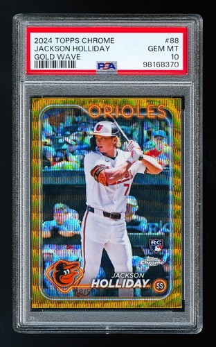 Jackson Holliday [Gold Wave Refractor] #88 2024 Topps Chrome card