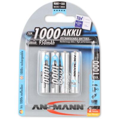 1x4 Ansmann NiMH Akku 1100 Micro AAA 1050 mAh 5035232 (4013674035236)