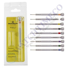 Bergeon 30080 Chrome Flat Head Screwdriver Swiss Made (Newest Model)