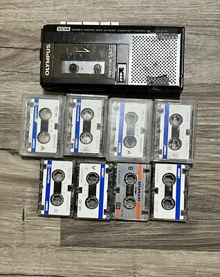 Vintage Olympus Pearlcorder S920 Micro Cassette W/ Used Tapes
