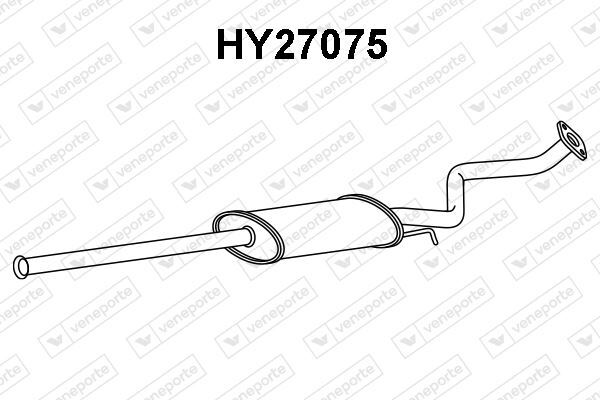 Silencieux avant Hyundai Getz 1.3 i essence pot échappement auto