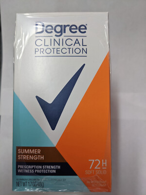 6 PACK Degree Clinical Protection Summer Strength Motion Sense Anti-Perspirant
