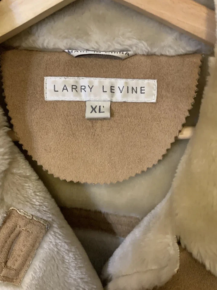 Abrigo Larry Levine Mujer Talla XL Diseño Marrón Suave Invierno Chaqueta Abrigo Foto 2 de 4