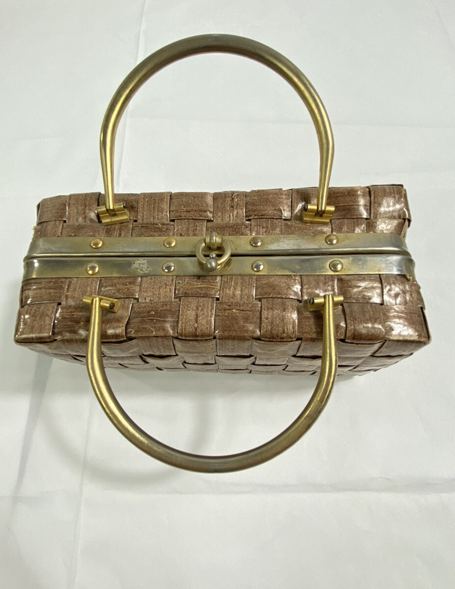 【送料無料】60’s Vintage ハンドウーヴンバッグ VINTAGE - 【送料無料】60's Vintage ハンドウーヴンバッグの