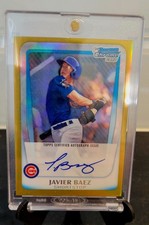 Javier Baez GOLD 2011 Bowman Draft Rookie Autograph Javier Baez Gold /50