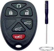 Replacement 6-Button Key Fob Shell for Car Keyless Entry Remot Model: 6 Button