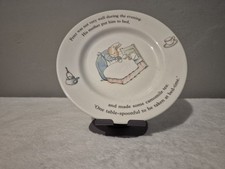 This Item Is A Vintage Wedgwood Peter Rabbit Child's Plate Made In England