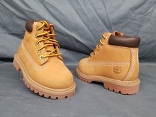 Timberland Toddlers 6" Premium Waterproof Boots Lace Up Wheat Size 4 NEW NO BOX