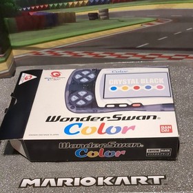 Bandai WonderSwan Color Crystal Black Handheld Console with Box & Manual Working