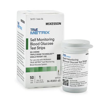 McKesson TRUE METRIX Blood Glucose Diabetic Test Strips 150 Count 06-R3051-45