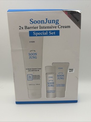 SoonJung 2x Barrier Intensive Cream Special Set Relief Toner, Foam Cleanser Set