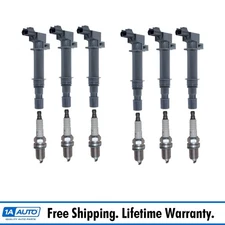 TRQ Engine Ignition Coil & NGK Spark Plug Kit 12 Piece Set for Dodge Jeep Ram