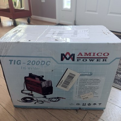 AMICO Power TIG-200DC Welder. Brand New. With Accessories.