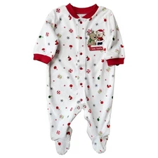 Carters Infant Boys & Girls Reindeer & Bear Christmas Sleeper 0-3 Months