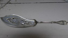 Fischheber Fischvorleger 800er Silber vergoldet Historismus um 1900  Sammler