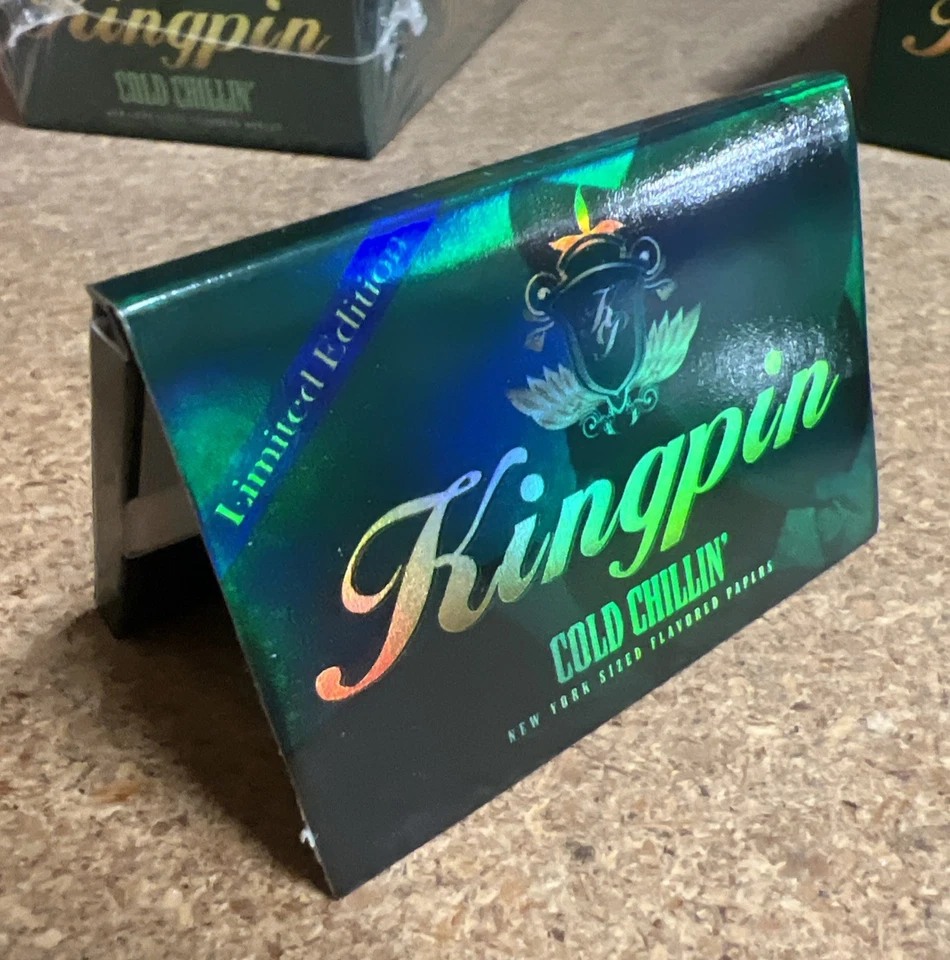 Kingpin Cold Chillin Edición Limitada 1.5 Papeles para Liar Cigarrillos 24 Folletos Foto 3 de 4