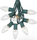 Novelty Lights C9 Clear Christmas Light String Set - 25 ft