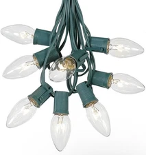 Novelty Lights C9 Clear Christmas Light String Set - 25 ft
