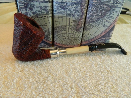 ESTATE PIPE II CEPPO, 7 ,HAND MADE, STEM EXTENSION, LIGHTLY SMOKED ,USED