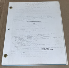 1994 Newsradio Paul Simms TV Television Sitcom Pilot 1st Draft Script News Radio