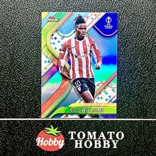NICO WILLIAMS /275 SKY BLUE REFRACTOR TOPPS FINEST UEFA 2024-25 ATHLETIC