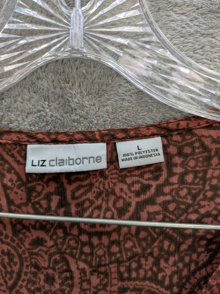 Blusa bohemia para mujer grande transparente informal Foto 2 de 4