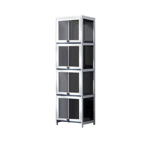 US Display Case Bamboo Minifigures Model Collection Cabinet Storage Model Shelf - Picture 8 of 24