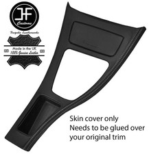 GREY STITCH CENTRE CONSOLE TRIM LEATHER COVER FOR BMW E90 E91 E92 E93 STYLE 2