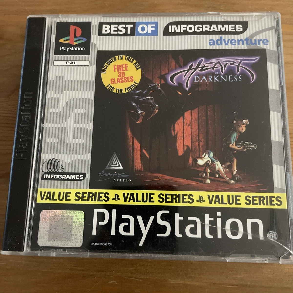 Sony PlayStation 1 - Heart Of Darkness - Boîtier Cassé