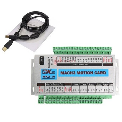 Mach3 4 Axis USB Motion Control Card CNC Interface Breakout Board 2000khz Mk4
