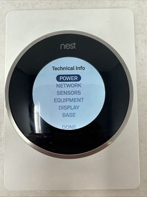 Nest 2nd Generation Learning Silver Programmable Thermostat