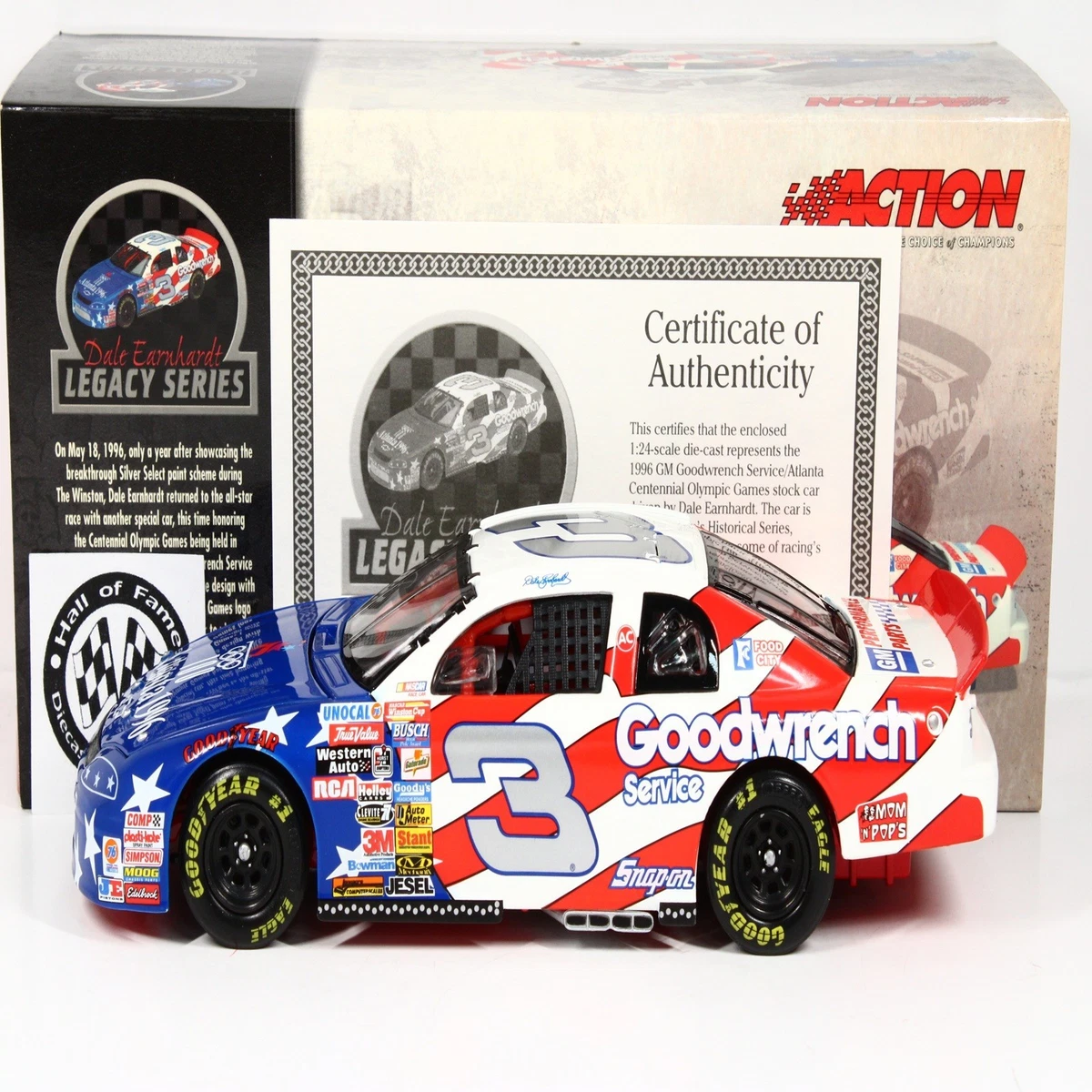Dale Earnhardt Diecast Racing Cars 1:24 1996 Vehicle Year for sale