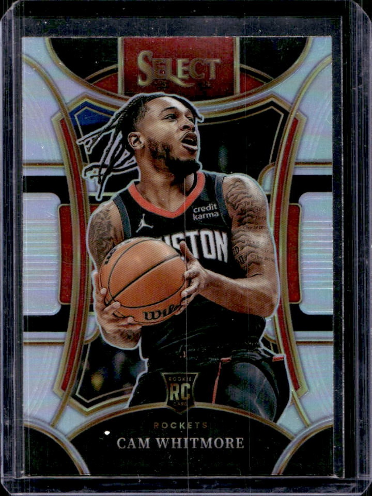 2023-24 Select Cam Whitmore RC Silver Prizm Mezzanine #307 Rockets