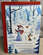 Dayspring Christmas Card w/ Envelope ~Memories we Treasure ~Religious