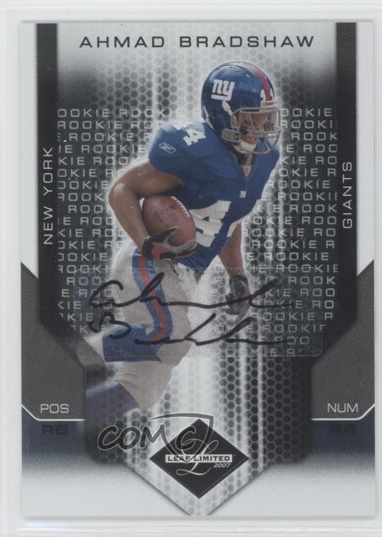 Ahmad Bradshaw Leaf Limited #288 Autograph