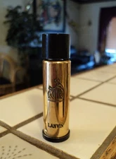 ARPEGE LANVIN VINTAGE PARFUM RARE FULL UNUSED BRASS BOTTLE .18 OZ PERFUME TRAVEL