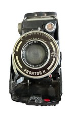 Radionar Prontor II Vintage Folding Camera Black Schneider-Kreuznech 4.5/105 Len