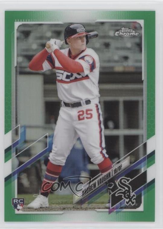 2021 Topps Chrome Update Target Green Refractor 27/75 Andrew Vaughn #USC72 06iy