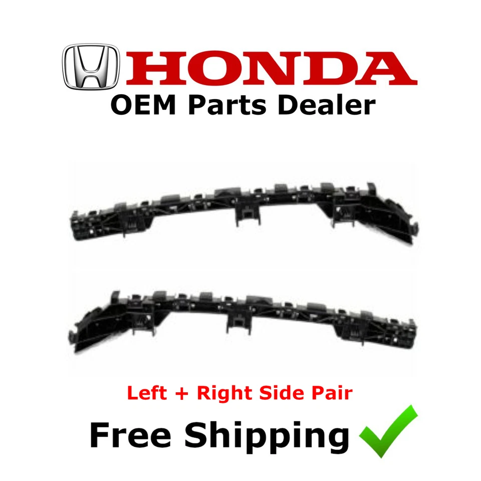 Par de soportes de retención espaciador de parachoques trasero izquierdo + derecho Honda Fit 2015-2017 nuevo (OEM) Foto 4 de 4