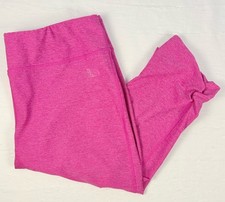 The North Face Womens XL Heather Pink Runched Capri Cropped Active Yoga Leggings