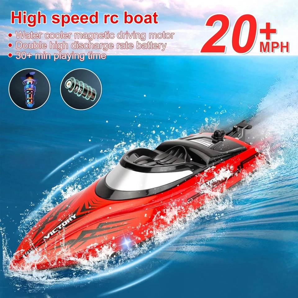 2,4GHz RC Boot Ferngesteuertes Rennboot Speedboot Schiff Boot Fernbedienung - Bild 2 von 4
