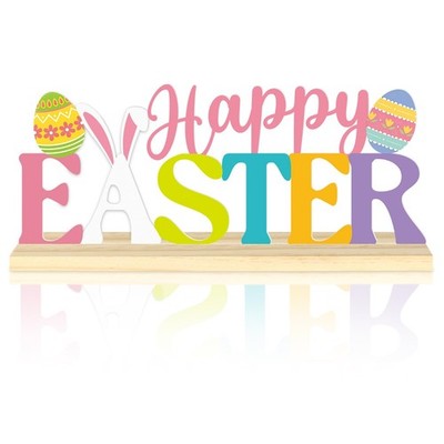 Happy Easter Metal Table Sign, Decoration Centerpiece, Easters 