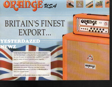 2004 Print Ad for Orange 'AD' & Crush series amplifiers "Britains Finest Export"
