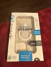 SPECK Apple iPhone 15 Pro Max PRESIDO 2 GRIP Case Cliar Granite New