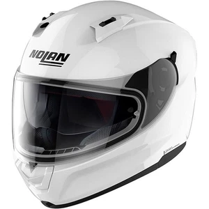 Nolan Motorcycle Helmet N60-6 Classic Gloss White Full Face Urban Motorbike