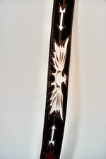 RRL Rasco Eagle Leather Belt Southwestern Rare New Brown Size 30